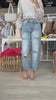 High Rise Ripped Raw Hem Crossover Jeans – Alicia DiMichele Boutique