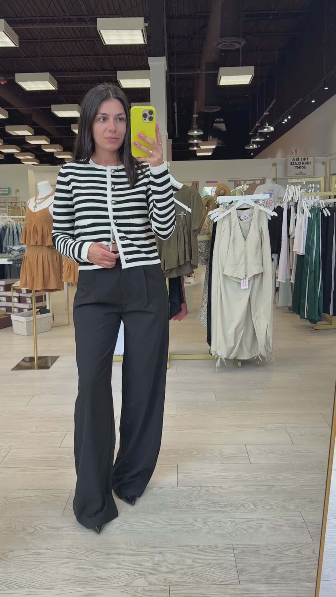 High-Waist Pleated Wide-Leg Trousers – Alicia DiMichele Boutique