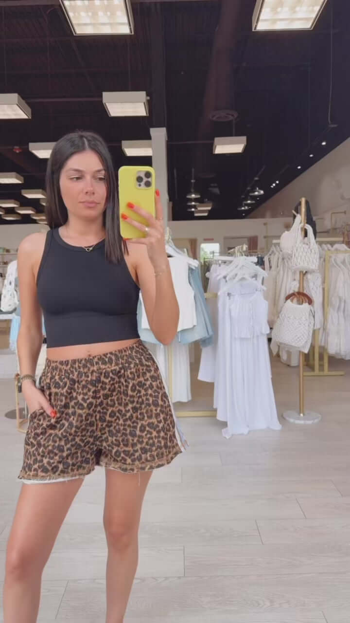Wild Card Leopard Shorts – Alicia DiMichele Boutique
