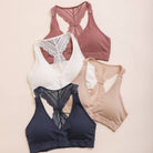 Lace Racerback Bralette - Rose available at Alicia DiMichele Boutique – stylish women’s fashion and accessories.