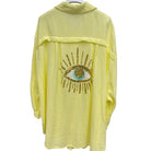 Sol Gaze Evil Eye Gauze Shirt available at Alicia DiMichele Boutique – stylish women’s fashion and accessories.