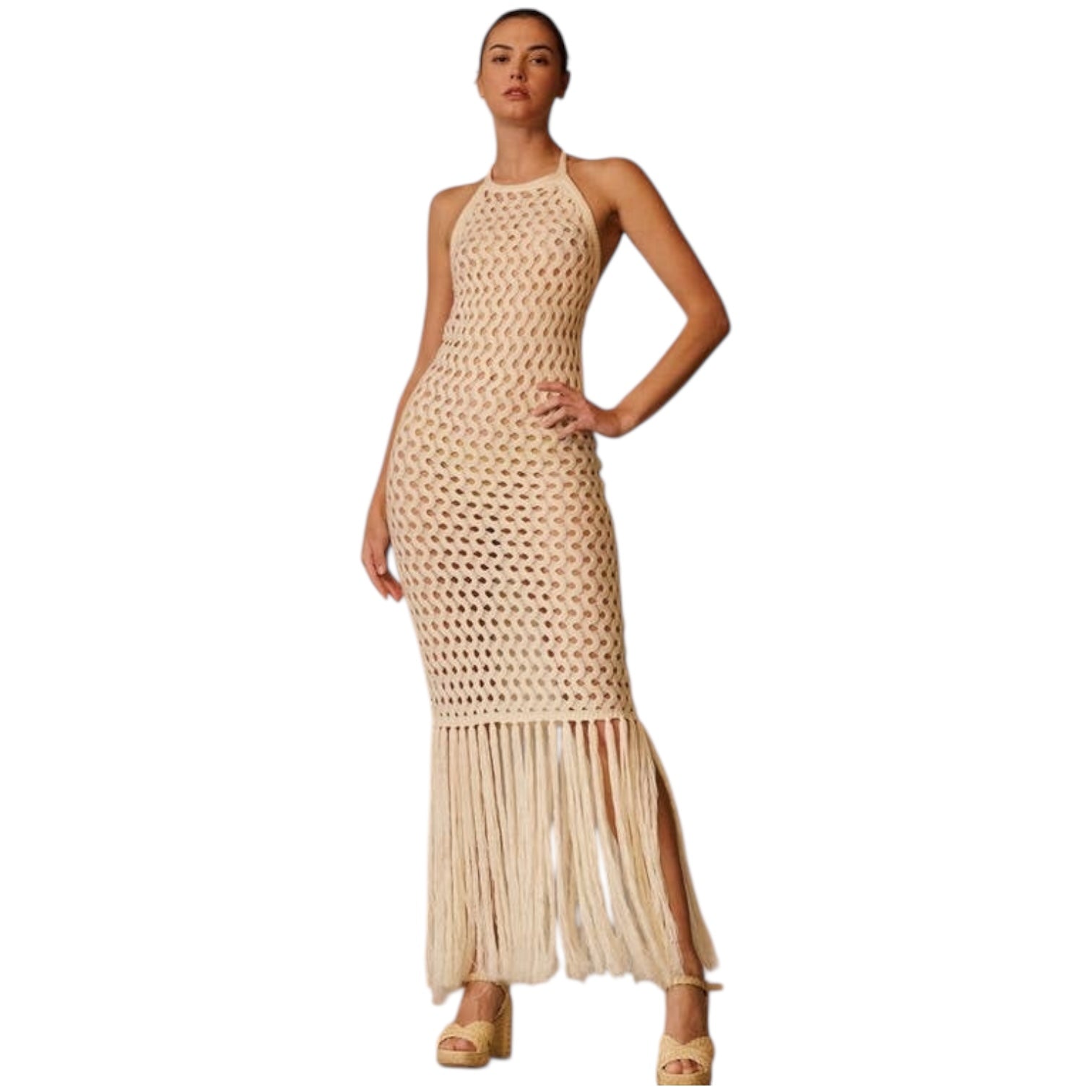 Sunspell Fringe Crochet Maxi available at Alicia DiMichele Boutique – stylish women’s fashion and accessories.